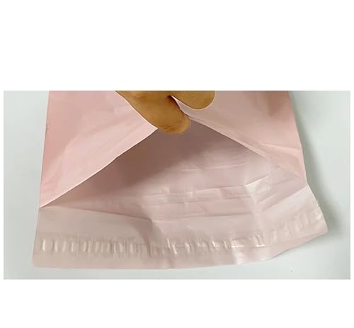 DJJSDMY Shipping Bags 50Pcs Double-Sided Pink Mail Bags Printed Packaging Envelopes with Self Seal Courier Storage Bags(38x52 cm)