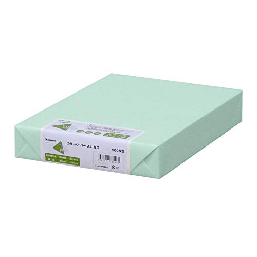 Nagatoya Shoten Na-2361 Colored Paper, B4 Thick, 500 Sheets, Asagi