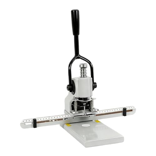 Vdniduir Adjustable Manual Paper Punch Machine with Movable Ruler for Tags, Bookmarks & Crafts - Perfect for DIY Projects & Scrapbooking (5mm)