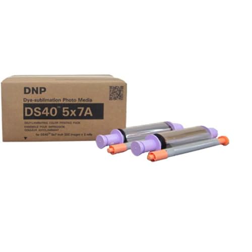 DNP DS40 5x7 Dyesub Printer Paper, 400 Glossy Prints