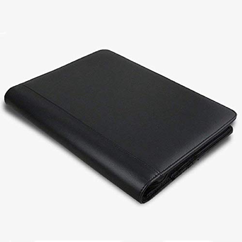 Document organiser,Expanding File Organisers File Organisers Conference PU Leather A4 File Folder Document Holder Ring Wallet for Business Meetings Office Surpply-Black for Storage Files (Color : Blac