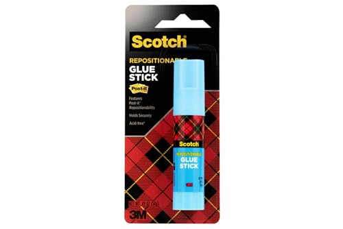 Scotch Restickable Glue Stick – 36-Pack, 0.49 oz Each, Repositionable Adhesive for Paper Crafts, Scrapbooking, and School Projects, Acid-Free, Non-Toxic