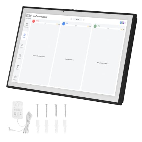 Generic 21.5Inch Smart Digital Calendar with Interactive Touchscreen Display Intelligent Family Planner Organizer Wall & Desk Mountable Wall Mounted Household Schedule for Family Meal Planners Support