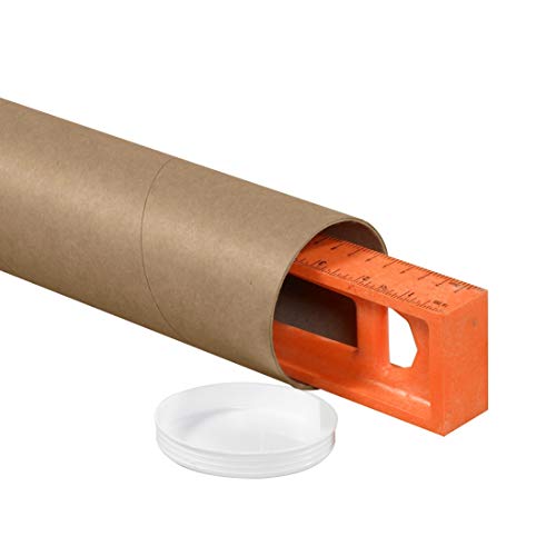 Great Box Supply Heavy-Duty Kraft Mailing Tubes, 3" x 72", Kraft, 15/Case