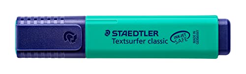 STAEDTLER 364-35 Textsurfer Classic Highlighter - Turquoise (Box of 10)