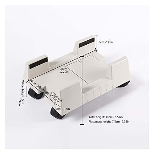 Computer Tower Stand Printer Table Simple Cooling Desktop Mobileable Computer Base CPU Host Bracket Host Bracket Rack Chassis Bracket Host Rack CPU Stand Cart Computer Stand for Desktop Tower ( Color