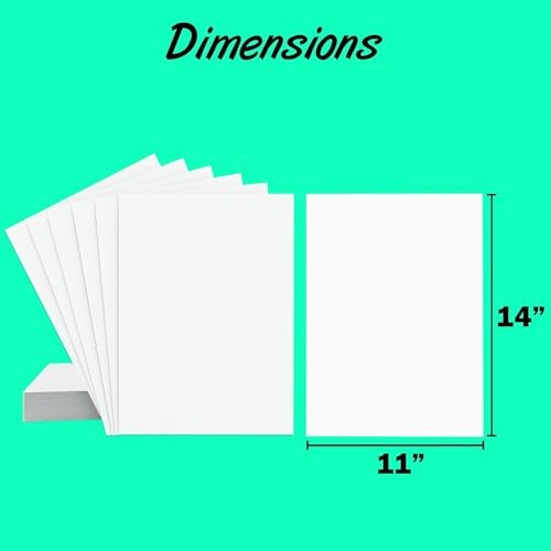 Poster Board White Poster Paper 11x14 Large Poster Board Bulk School Supplies 200 Pack (White 11x14)