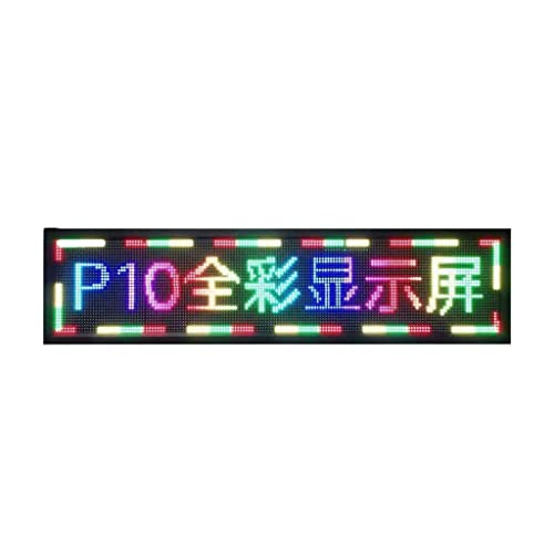 MekUk LED Sign Board Scrolling Message LED Scrolling Message Display Programmable Outdoor LED Sign Display Board for Store, Car, Business, Promotion (Color : Multi-Colored, Size : 67 * 35cm)