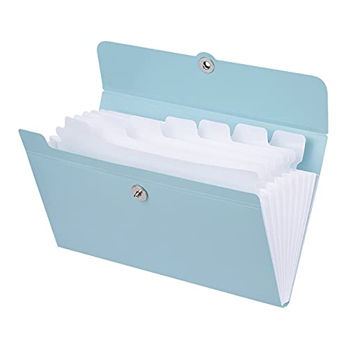 Folding Clipboard File Folder Bill Storage Bag Desktop Organizer Multilayer Book Receipt Packing Supplies Clipboard (Color : B)(A)