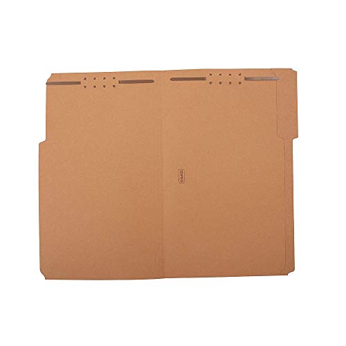 Staples Reinforced Fastener Folder, Legal Size, Kraft Pressboard, 50/Bx