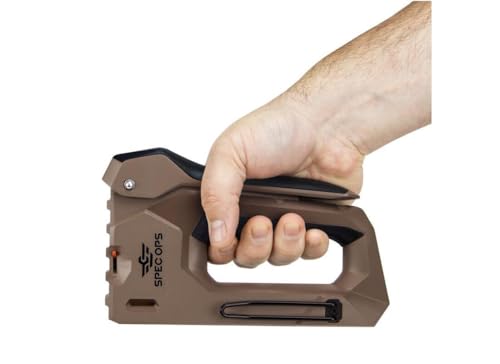 Spec Ops Tools Heavy Duty Staple Gun for Construction & Roofting, Reduced Effort, Compatible with 1/4" to 9/16" Staples and 18-Gauge Brads