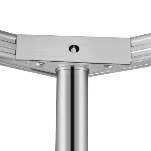 24x24 Stainless Steel Prep Table 700lb Workstation 3 Levels