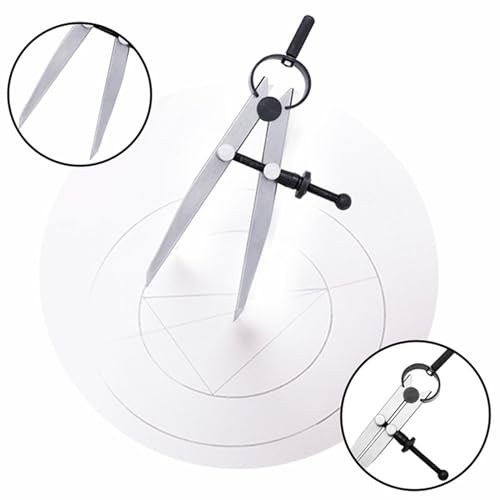 MENGKK Drafting Compasses Scriber Divider Pencil Wheel Compass Leather Stitch Hole Distance Measure Tool