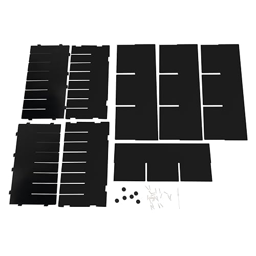 MhdunueSK Mail Sorter Organizer, 24 Compartments Black Literature Organizer, Student Mailbox for Classroom, Desktop Paper Bill Organizer for Home, Office, School (24 Slots Black)