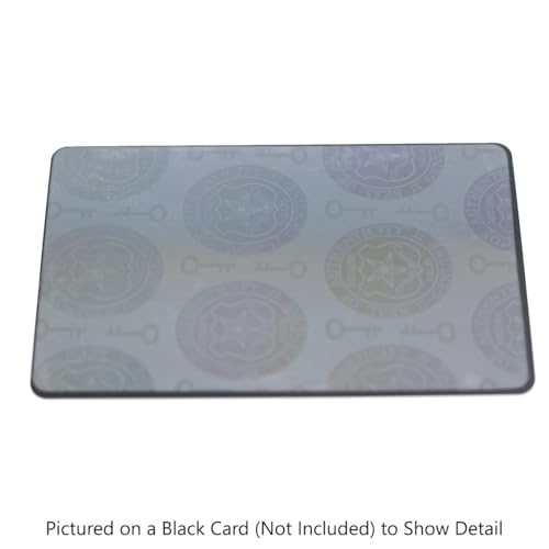 Bulk 100 Pack - Premium Holographic Overlays for Standard Size I'd Card - Key and Seal Holograms - Adhesive Laminate Sticker Style Sheets for Badges or Printable Paper Cards by Specialist ID