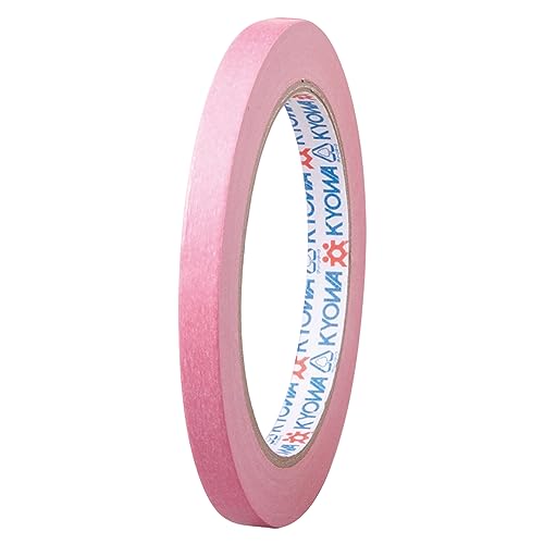 Pyron Bag Sealing Tape Paper, 0.3 in x 164.4 ft (9 mm x 50 m), Pink, 20 Rolls, Bag Fastening Tape, Paper Base Material, Easy to Open, Environmentally Friendly, Bag Seal