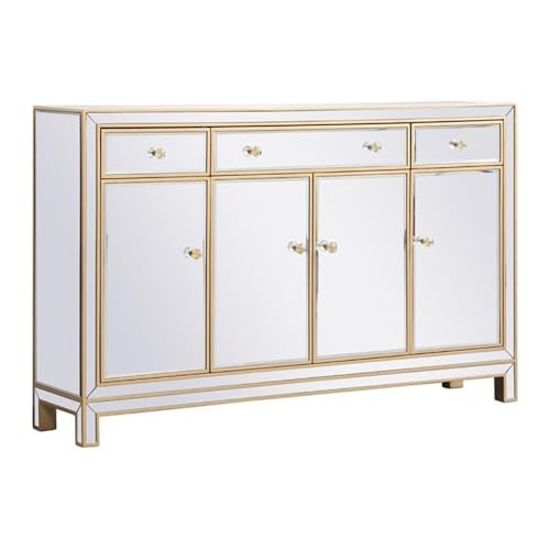 Elegant Lighting - MF72001G - 56 inch Mirrored credenza in Gold