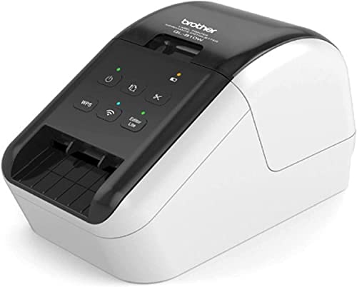 Brother QL-810W Ultra-Fast Label Printer Built-in Wireless Networking, Durable Automatic Cutter, Print Black/Red Labels up to 110 Per Minute, up to 2.4" Wide, 300 x 600 dpi, CBMOUN Extension_Cable