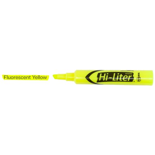 Avery Hi-Liter Desk Style Highlighters, 144 Yellow Highlighters