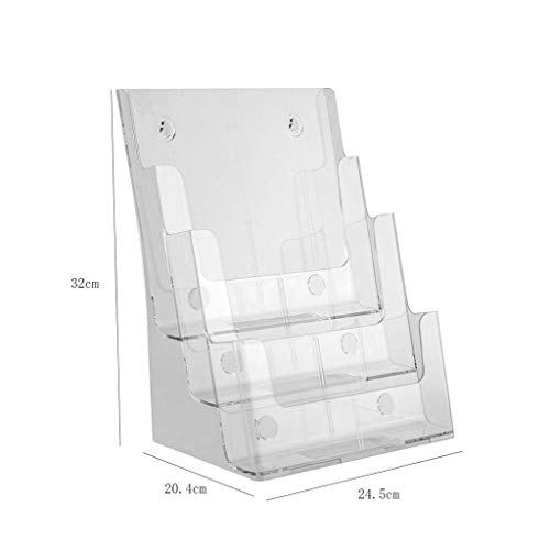 YUQKAI Acrylic Letter Sorter File Folder Sorter - Clear for Paper, Letter, Envelope, Office File Organizer，Office Supplies, Desk Accessories