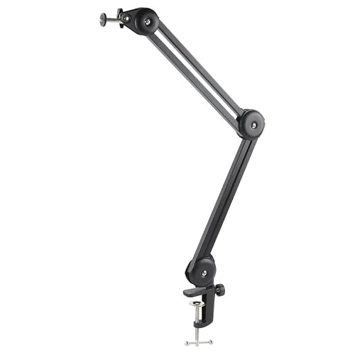 Microscope Accessories Kit Microscope Video Camera Webcam Desktop Work Arm Stand Adjustable Boom Table Working Hanger Cantilever Stand Holder 1/4 40mm Microscope Slides(D)