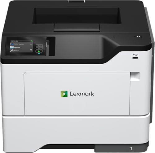 Lexmark MS631dw Monochrome Laser, Duplex (2-Sided) Printing: Integrated Duplex, Print Speed: Up to 50 ppm, Energy Star, 2.8 inch (7.2 cm) Color Touch Screen (38S0400)