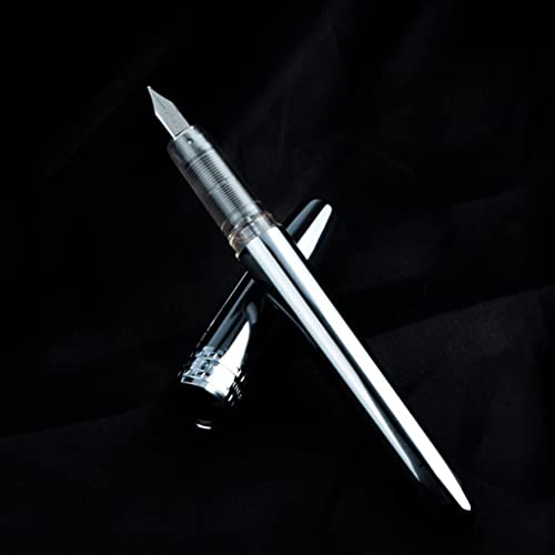 KUddYYKi foutain Pen Stainless Steel Fountain Pen Superfine Pen Tip Writing Pen and Calligraphy Pen Students Practice Calligraphy Pens Clearer