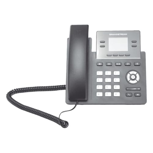 Grandstream GRP2612G IP Phone | 4 Lines, 4 SIP Accounts | 2.4-Inch Color Display | Dual-Port Gigabit Ethernet with Integrated PoE