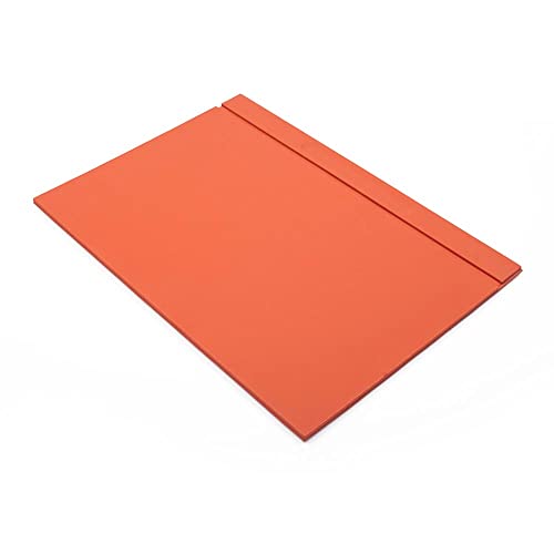 Leather Desk Pad with Cover- Desk Organizer Set - Leather Office Desk Pad Mat Accessories - Office Gifts - Office Organizer (Orange)