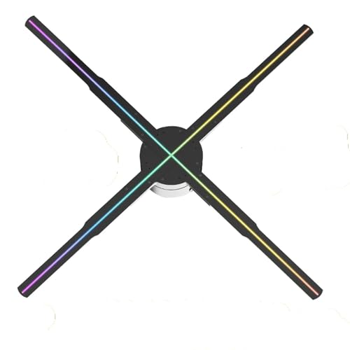 56cm Naked Eye 3D HD Fan Holographic Projector 678 LED Remote Advertising Display Support Picture Video GIF Logo WiFi Connection