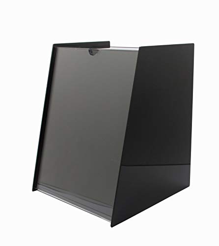 Fixture Display 8.8"x11.0"x9.0" Acrylic Ballot Box with 8.5 x 11 Sign Holder Pen-Black 19228