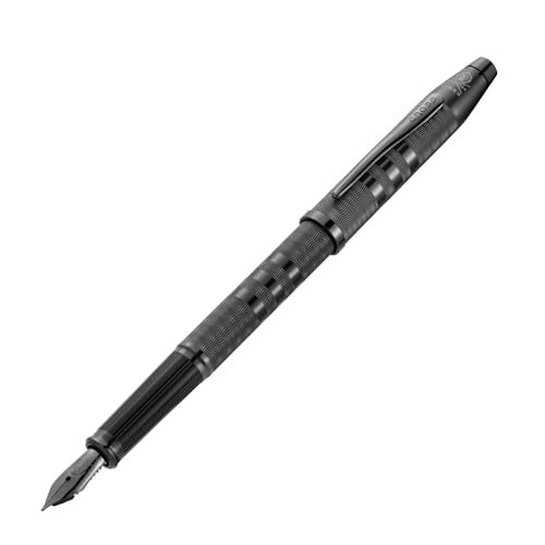Cross Century II Midnight Black Fine Nib Fountain Pen, Black Ink