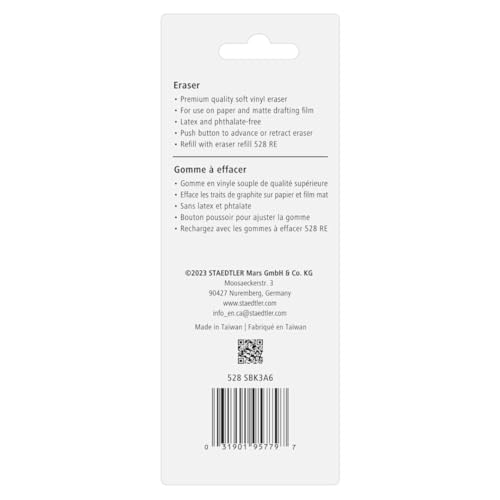 STAEDTLER Vinyl Eraser Holder, 18-Pack