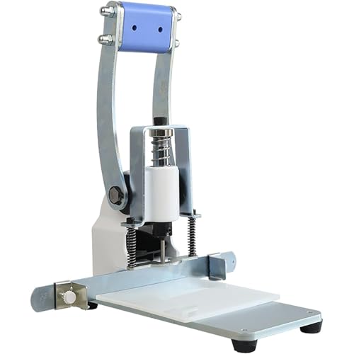 Vdniduir Manual Single Hole Punch for Paper & Plastic, with Positioning Ruler - Ideal for Financial Binding, Menus, and Tags - Durable & Easy to Use (3MM)