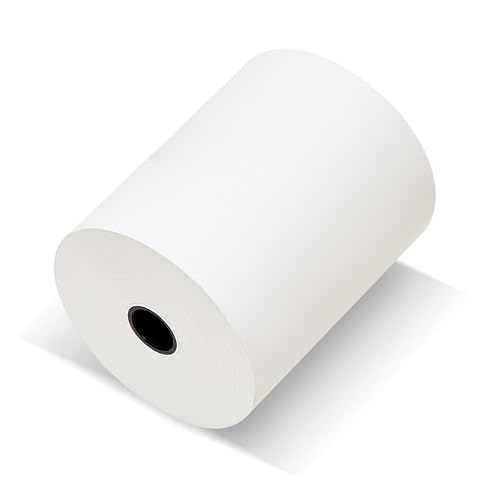 (50 Rolls) 3 1/8 x 230 Thermal Paper Receipt Rolls (55 GSM - Honeycomb Core) Fits All POS Cash Registers Printers, Clover Square Stations, Star Micronics SCP700, TSP100 BPA Free Paper of America