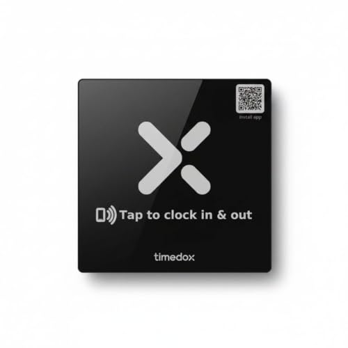 Timedox NFC Time Clock Stickers 3-Pack, Tap to Clock In & Out, No Wi-Fi