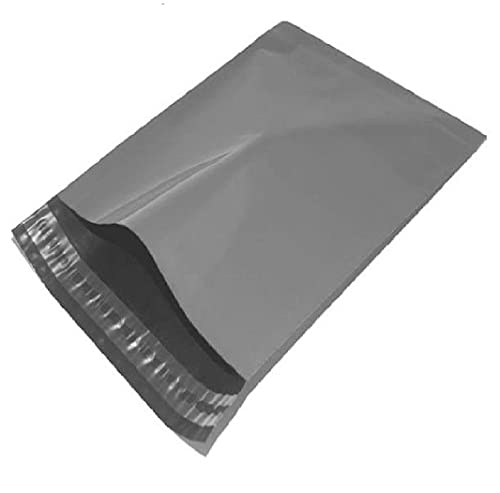 9" X 12" Poly Postal Mailing Bags for Postage Packaging Bags for Mailing Or Posting Parecels Bag for Postages Strong Self Seal 100% Recyclable Made of 30% Recyclable Content (Grey, 500)