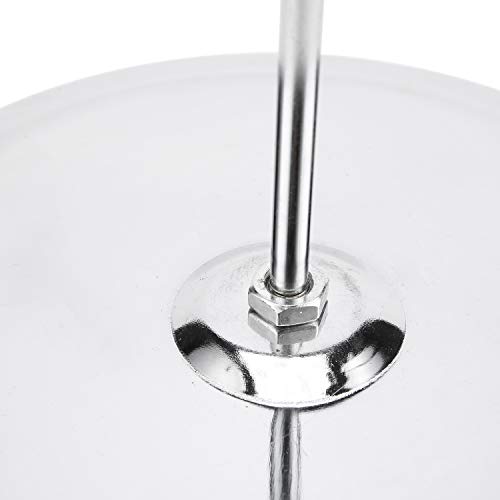 Polmart Medium Duty Tier Heights Adjustable Countertop Spinner Display Stand (Silver, 3-Tier)