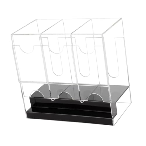 APGLSXY Portable Clear Card Organizers Box with Easy Operations Designs Card Dispenser