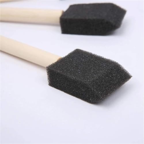 Foam Paintbrushes 120Pcs Small Foam Paint Brush Sponge Painting Set Wood Handle 1 Inch Brushes Tools