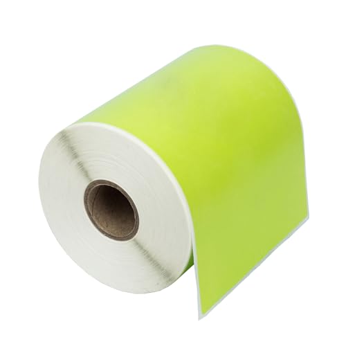 HouseLabels Compatible with Zebra, 1" Core, Green, 4" x 6"