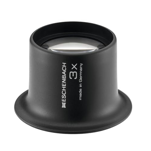 Eschenbach 000764530003 11243 watchmaker's Magnifying Glass; Magnification Factor: 3 x Lens Size: (Diameter 25 mm Anthracite