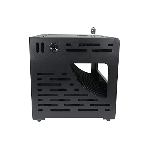 16 Tablet Charging Station Lock Box - Fits 14" Screen, Steel Case & Lockable Door Included for Chromebook, Laptop,and Tablets - Ideal for Offices, Classrooms, & Hospitals (Black)