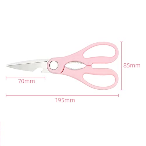 Scissors Household Steel Kitchen Scissors Tailor Scissors Sewing Tools Cut and Shred Function Office Scissors (Color : Green) (Black)