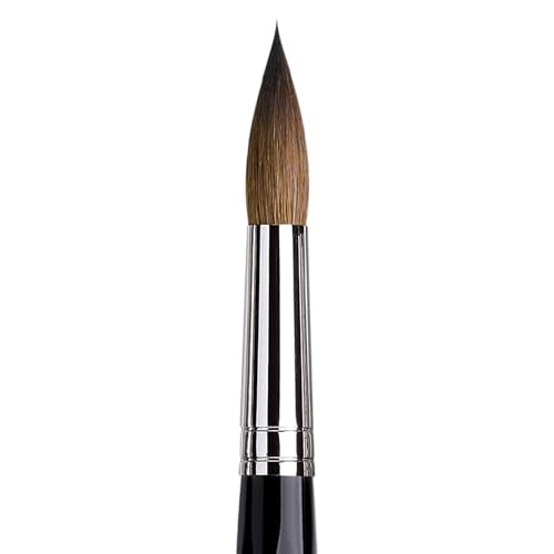da Vinci Watercolor Series 35 Maestro Paint Brush, Round Long Taper Kolinsky Red Sable, Size 20 (35-20)