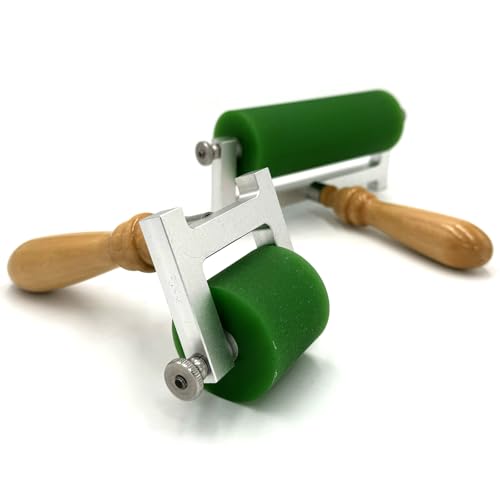 Vdniduir Printmaking Brayer Rollers, Letterpress and Lithographic Printing Cylinders,Print/Ink and Stamping Tools, for Cardboard Boxes, Labels