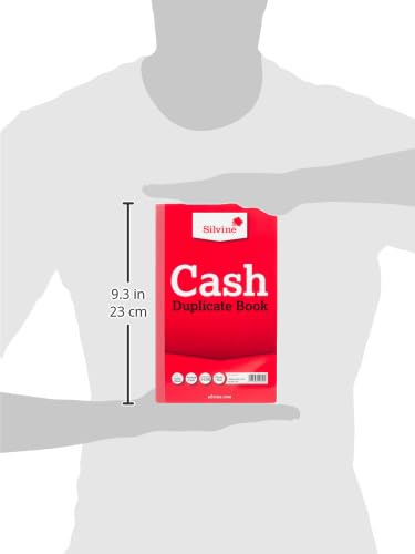 Silvine Duplicate Cash Book - Numbered 1-100 with Index Sheet (210 x 127mm) [Pack of 6] Multipack