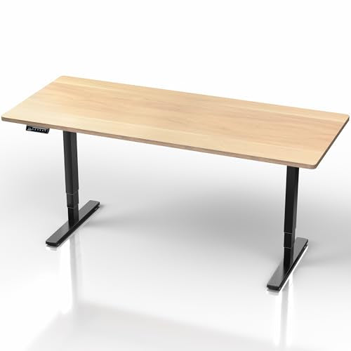 VIVO Light Wood 71 x 30 in Standing Desk, DESK-KIT-2E71C