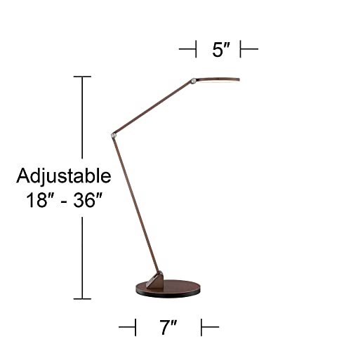 Magnum 36" Large Desk Lamp Bronze French Finish Adjustable Arm LED