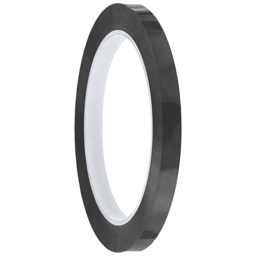 White Board Tape 20Roll 3/5/8mm Length 66M Desktop Positioning Tape Marking Whiteboard Color Discrimination Drawing Grid Line for Office(Black,8mm)